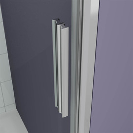 Фото Душевой уголок Veconi Ottimo P30SP CH 80x100 OP30CH-SP-80100-07-C9 стекло матовое, профиль хром