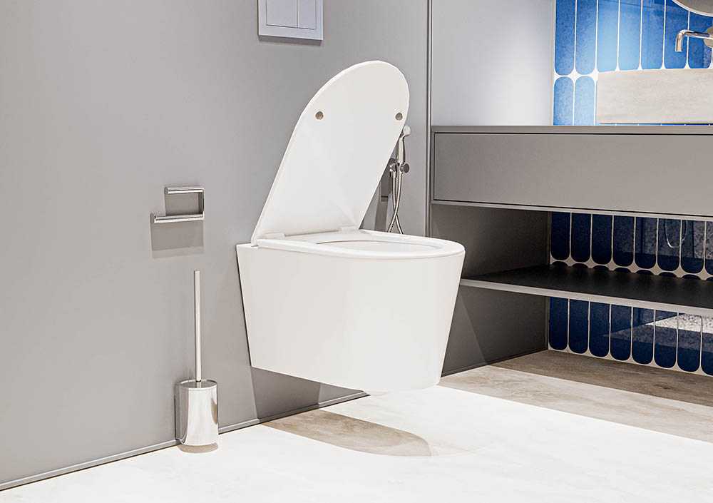 Унитаз подвесной Veconi Ruga VRU-52T безободковый с крышкой микролифт белый глянцевый 13863₽