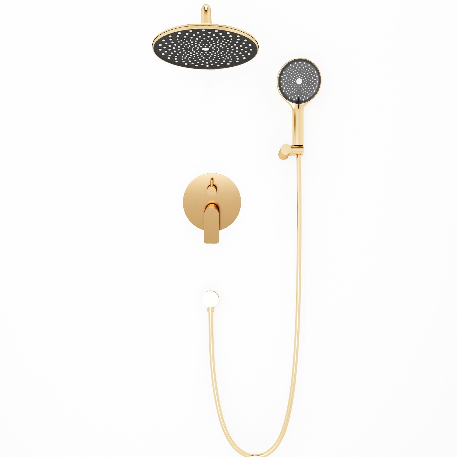 Встраиваемая душевая система Veconi Teora TE-500-G-C4 без излива золото брашированное 33963₽