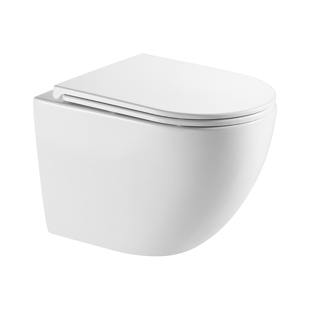 Унитаз подвесной Veconi Tondo с крышкой микролифт белый глянец 18350₽