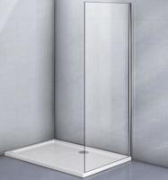 Душевые перегородки Veconi Veconi KP-01 80х195 стекло прозрачное, профиль хром