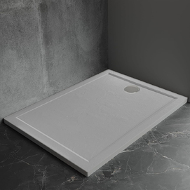 Душевой поддон из искусственного камня Veconi Pietra 120x80 PT-G-12080-RU серый
