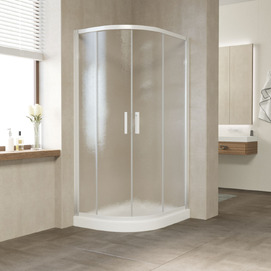 Душевой уголок Vegas-Glass 100x80  ZS-F NOVO h2000 100*80 01 02 профиль белый, стекло шиншилла