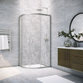 Душевой уголок Vegas-Glass 100x90  ZS-F NOVO h2000 100*90 07 crystalvision профиль матовый хром, стекло crystalvision