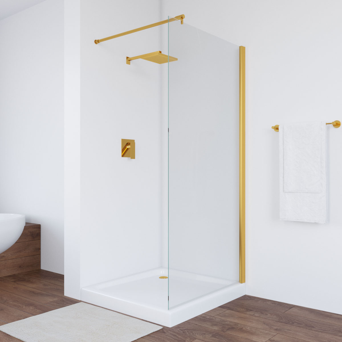 Душевая перегородка Vegas-Glass 106x200 EAF TUR NOVO 106 09 crystalvision профиль золото глянцевое стекло crystalvision 41750₽