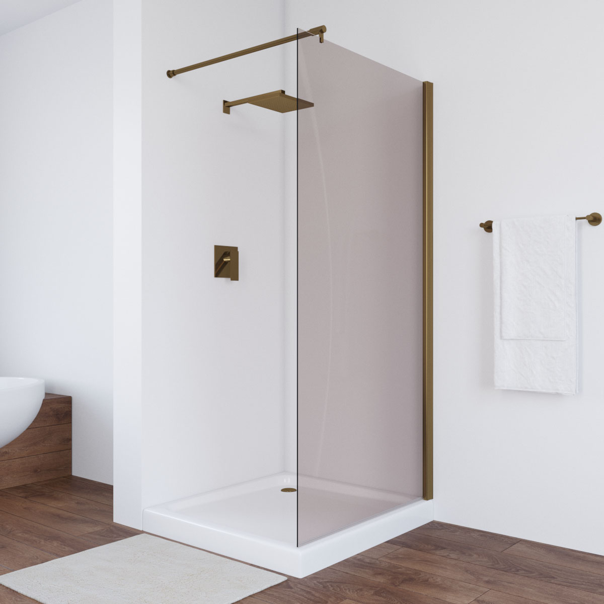 Душевая перегородка Vegas-Glass 116x200 EAF TUR NOVO 116 05 05 профиль бронза стекло бронза 36296₽