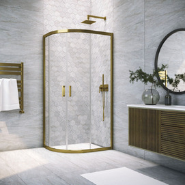 Душевой уголок Vegas-Glass 120x100  ZS-F TUR NOVO 120*100 05 01 профиль бронза, стекло прозрачное
