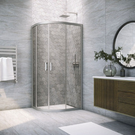 Душевой уголок Vegas-Glass 120x90  ZS-F NOVO h2000 120*90 07 07 профиль матовый хром, стекло графит