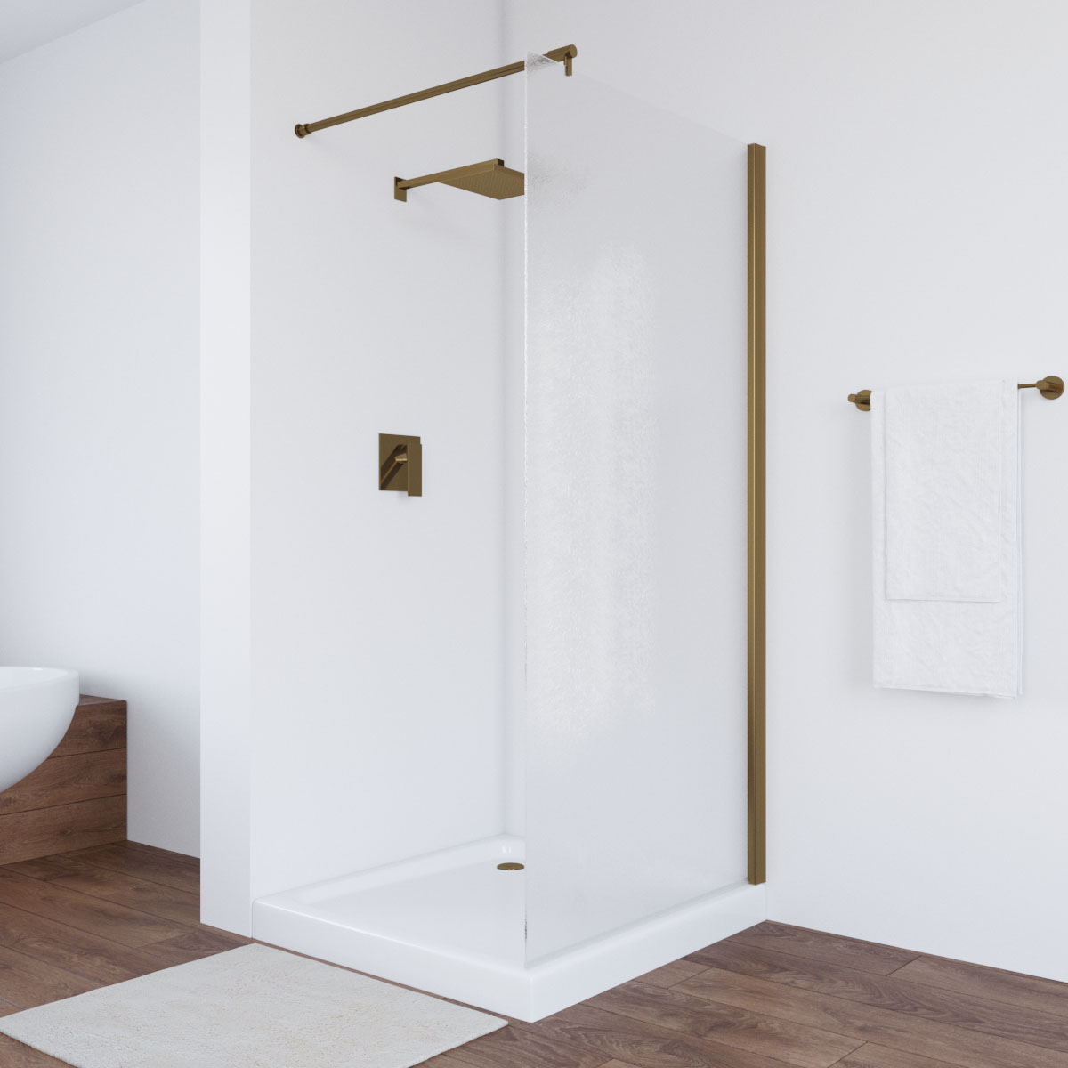 Душевая перегородка Vegas-Glass 76x200 EAF TUR NOVO 76 05 02 профиль бронза стекло шиншилла 31862₽