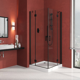 Душевой уголок Vegas-Glass Afa Lux 90x90 AFA LUX 90 02М crystalvision профиль черный