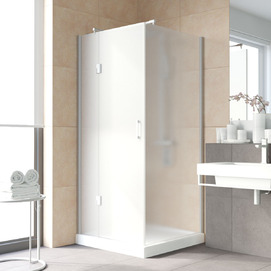 Душевой уголок Vegas-Glass Afp-Fis Lux 110x110 AFP-Fis LUX 110 07 10 профиль матовый хром, стекло сатин