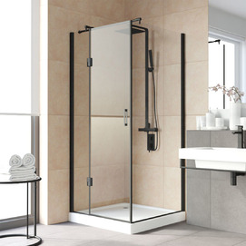 Душевой уголок Vegas-Glass Afp-Fis Lux 110x120 AFP-Fis LUX 110*120 02М crystalvision профиль черный