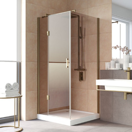 Душевой уголок Vegas-Glass Afp-Fis Lux 90x80 AFP-Fis LUX 90*80 05 05 профиль бронза, стекло бронза