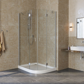 Душевой уголок Vegas-Glass Afs-F Lux 100x80 AFS-F LUX 100*80 07 crystalvision профиль матовый хром