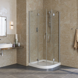 Душевой уголок Vegas-Glass Afs Lux 100x100 AFS LUX 100 07 crystalvision профиль матовый хром
