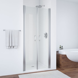 Душевая дверь в нишу Vegas-Glass Е2Р 90x189 Е2Р 90 08 01 стекло прозрачное, профиль глянцевый хром