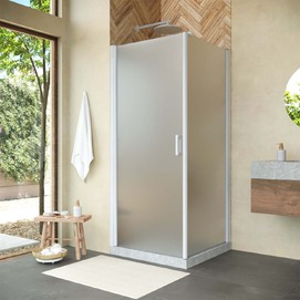 Душевой уголок Vegas-Glass EP-Fis Novo 90x100 EP-FIS NOVO 90*100 01 10 стекло сатин, профиль белый, без поддона