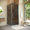 Фото Душевой уголок Vegas-Glass EP-Fis NOVO h2000 80*100 04 07 R  профиль никель, стекло графит 0
