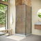 Фото Душевой уголок Vegas-Glass EP-Fis NOVO h2000 80*110 04 Moru L  профиль никель, стекло Moru 0