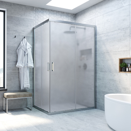 Душевой уголок Vegas-Glass ZA-F NOVO 120x90 ZA-F NOVO 120*90 07 10 профиль матовый хром, стекло сатин