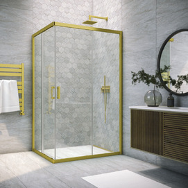 Душевой уголок Vegas-Glass ZA-F NOVO 80x70 ZA-F NOVO 80*70 03 crystalvision профиль матовое золото