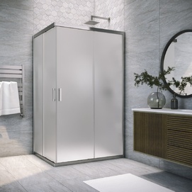 Душевой уголок Vegas-Glass ZA-F TUR NOVO h1900 100x90 ZA-F TUR NOVO h1900 100*90 08 10 профиль глянцевый хром, стекло сатин