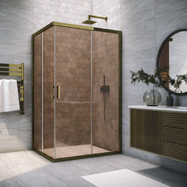 Душевой уголок Vegas-Glass ZA-F TUR NOVO h1900 90x80 ZA-F TUR NOVO h1900 90*80 05 05 профиль бронза, стекло бронза