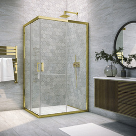 Душевой уголок Vegas-Glass ZA-F TUR NOVO h1900 90x80 ZA-F TUR NOVO h1900 90*80 09 01 профиль золото глянцевое, стекло прозрачно