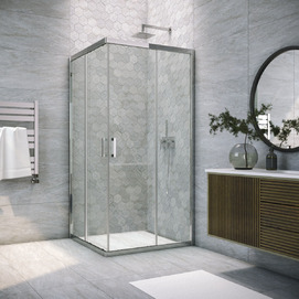 Душевой уголок Vegas-Glass ZA TUR NOVO 85x85 ZA TUR NOVO 85 08 01 профиль глянцевый хром, стекло прозрачное