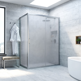 Душевой уголок Vegas-Glass ZP+ZPV TUR+NOVO 120x80 ZP+ZPV NOVO h2000 120*80 07 10 профиль матовый хром, стекло сатин