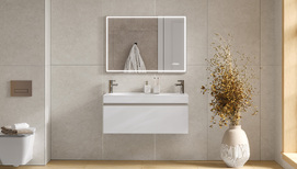 Мебель для ванной комнаты Velvex Otto tp.OTO.OTT.100.1Y белый глянец