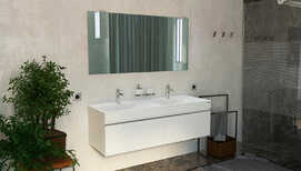Мебель для ванной Velvex Pulsus 140 белая