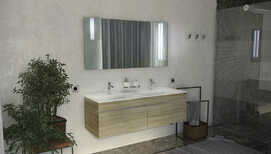 Мебель для ванной Velvex Pulsus 140 дуб сонома