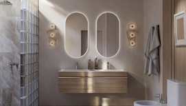 Мебель для ванной комнаты Velvex Pulsus 140 см дуб сонома, подвесная