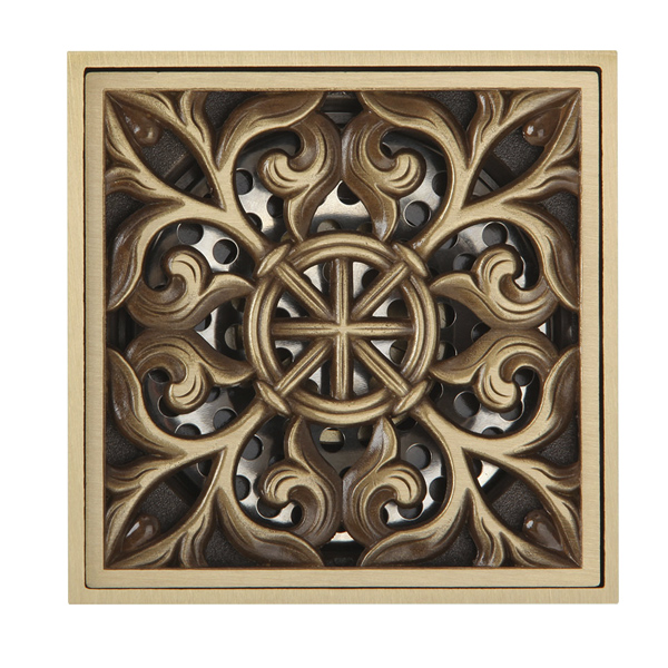 Душевой трап Veragio Canyon 10x10 см VRCAN-2061BR бронза 2292₽