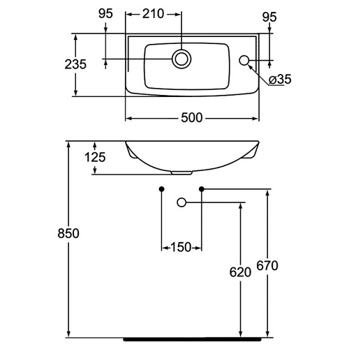 Раковина Vidima Seva Fresh W449461 4428₽