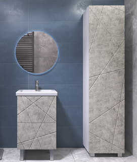 Мебель для ванной комнаты Vigo Geometry tn.bsf.GEO.FOS.50.2Y бетон
