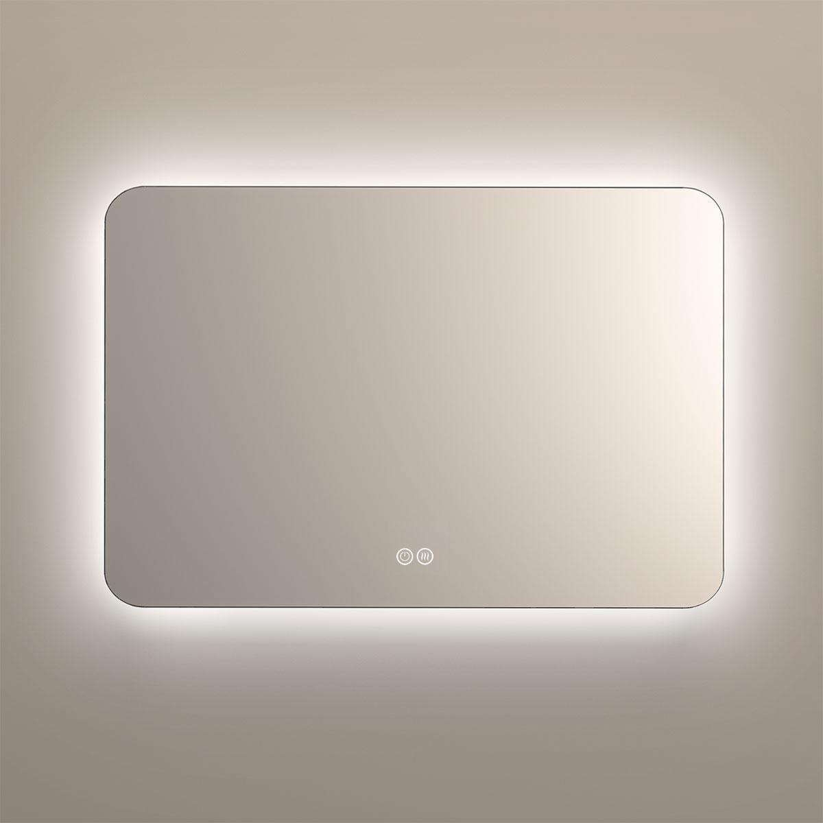 Зеркало с подсветкой Vincea 120х80 VLM-3BE120-2 c диммером, антизапотевание, цвет серый
