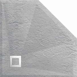 Душевой поддон из искусственного камня Vincea 90x90 VST-4SP9090G серый