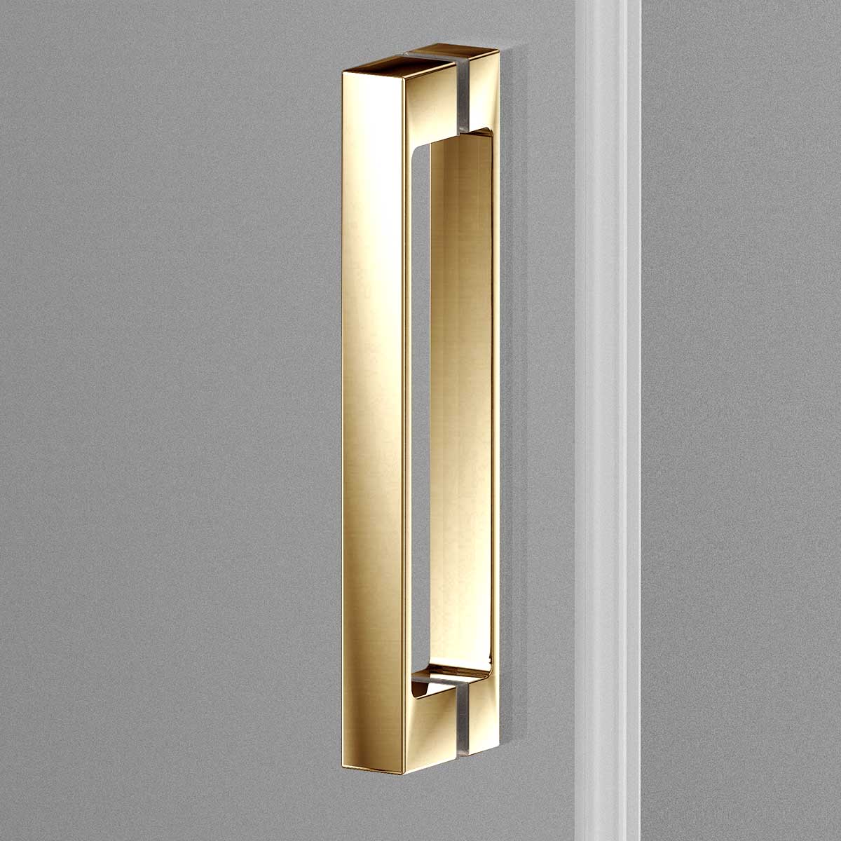 Душевая дверь Vincea Alpha 130x190 VDS-3AL130CLG стекло прозрачное, профиль брашированное золото - фото 2