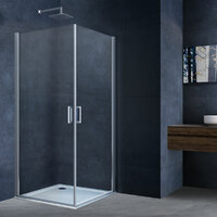 Душевой угол Vincea Alpha 60x60 стекло прозрачное, профиль черный