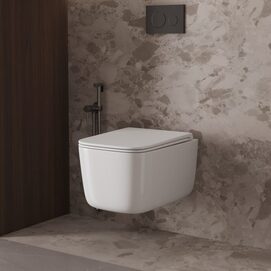 Подвесной унитаз Vincea Capri VT1-63T безободковый, с сиденьем микролифт, белый глянцевый