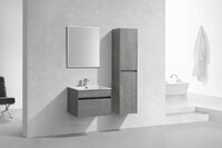 Фото Мебель для ванной Vincea Chiara 60 см Cement (цемент) подвесная 1 ящик 4