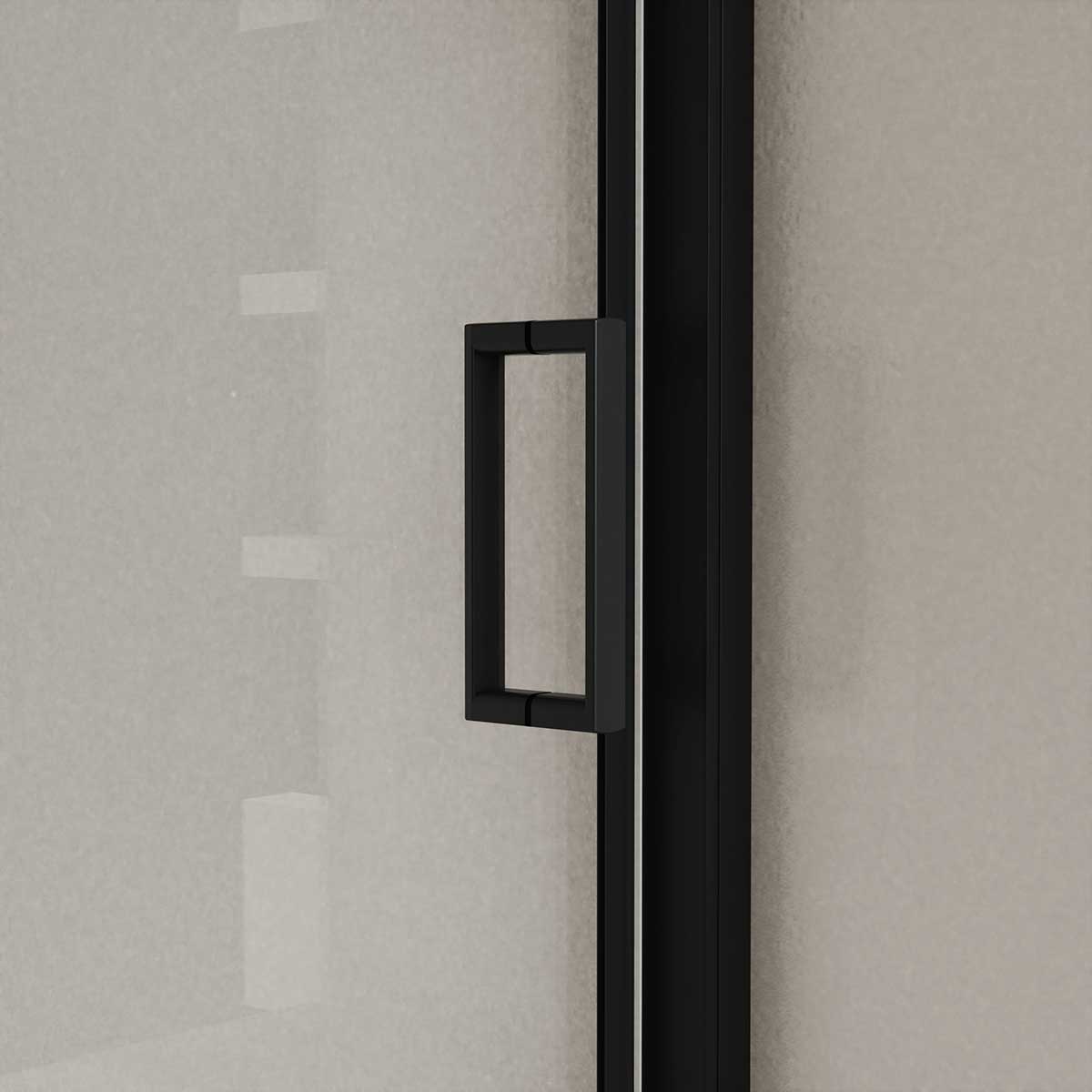 Душевая дверь Vincea City 110x195 VDS-5CT110CLB стекло прозрачное, профиль черный - фото 3
