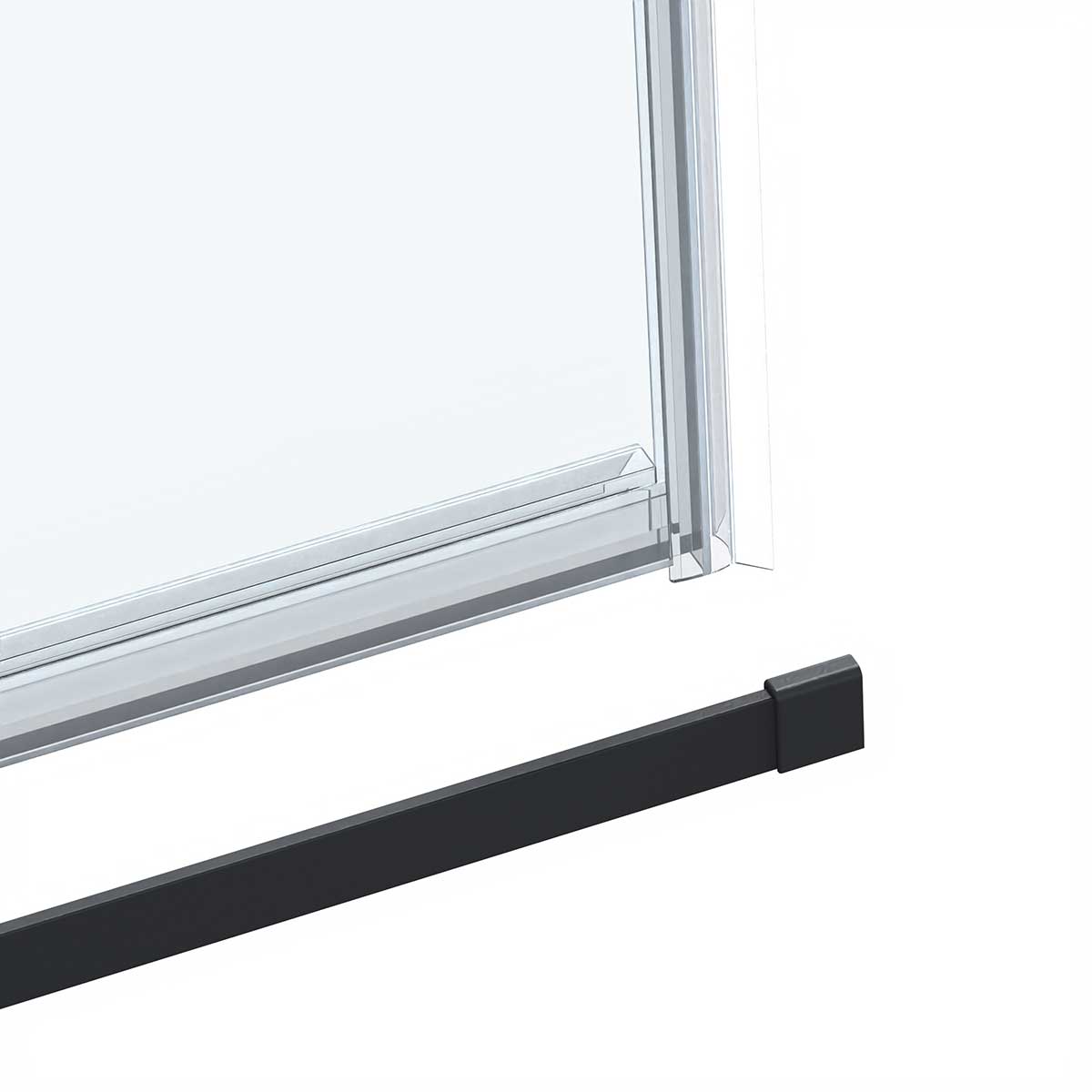 Душевой уголок Vincea Como Soft 120x80 VSR-1CS8012CLB стекло прозрачное, профиль черный, размер 120x80 - фото 3