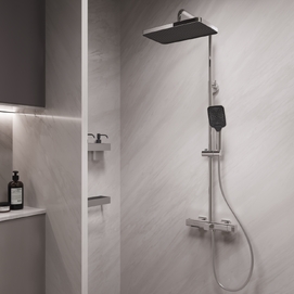 Душевая стойка Vincea Core VSFS-4CO1CH с изливом, хром