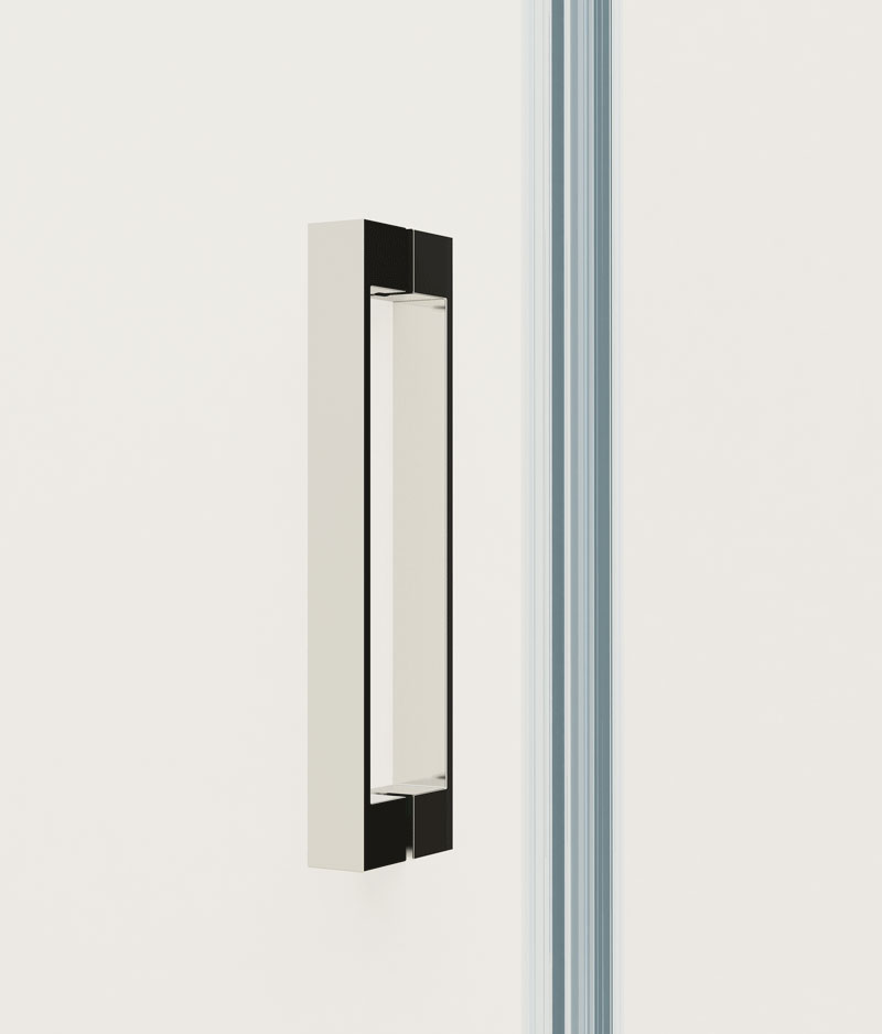 Душевая дверь Vincea Extra 100x200 VDP-1E9010CLGM стекло прозрачное, профиль вороненая сталь, цвет черный - фото 4