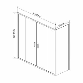    Vincea Garda 170x80 VSR-1G28017CLG  ,   