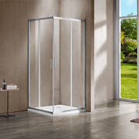 Душевой угол Vincea Garda 120x120 VSS-1G1212CL  профиль хром, стекло прозрачное