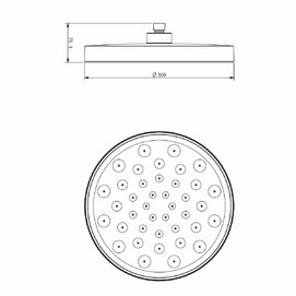 Фото Душевой комплект встраиваемый Vincea Inspire VSFW-3I22MT2RMB с полочкой и термостатом, черный матовый